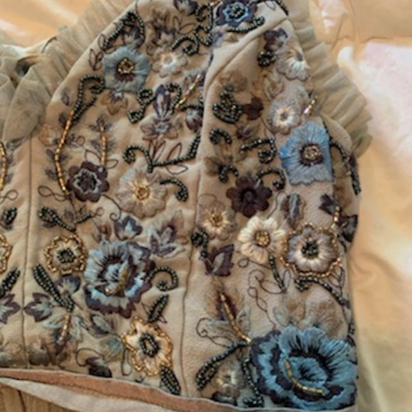 Embroidered Grey Dress - Picture 2 of 4